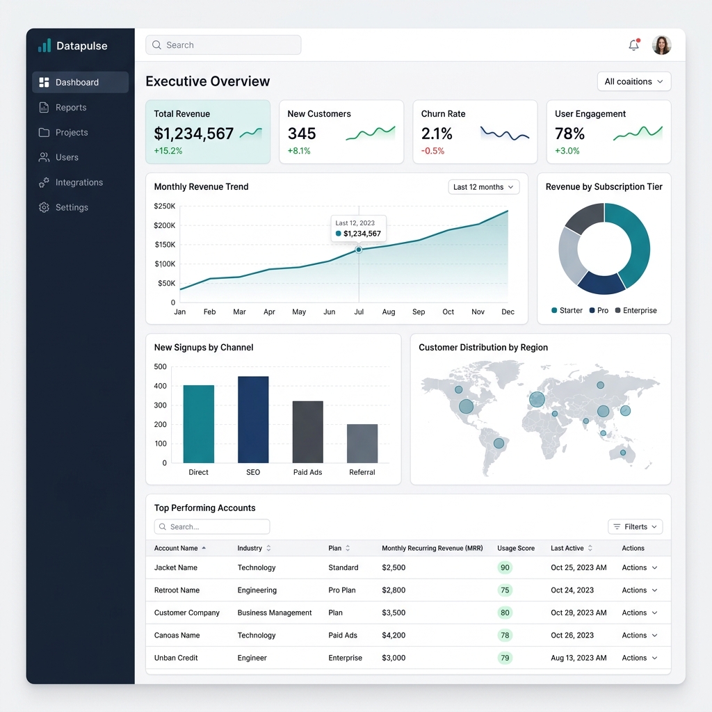 ScanNosh SaaS Dashboard